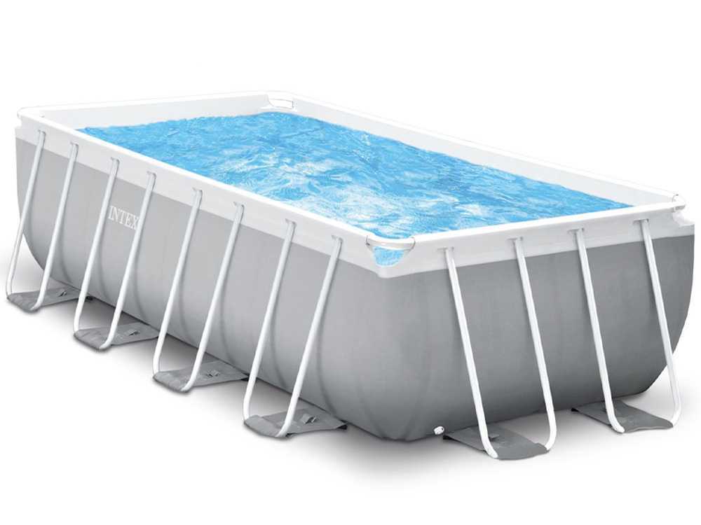 Intex Prisma Frame 26790NP – 400x200x122 cm – Piscina elevada + Bomba de filtro 45 W y Escalera